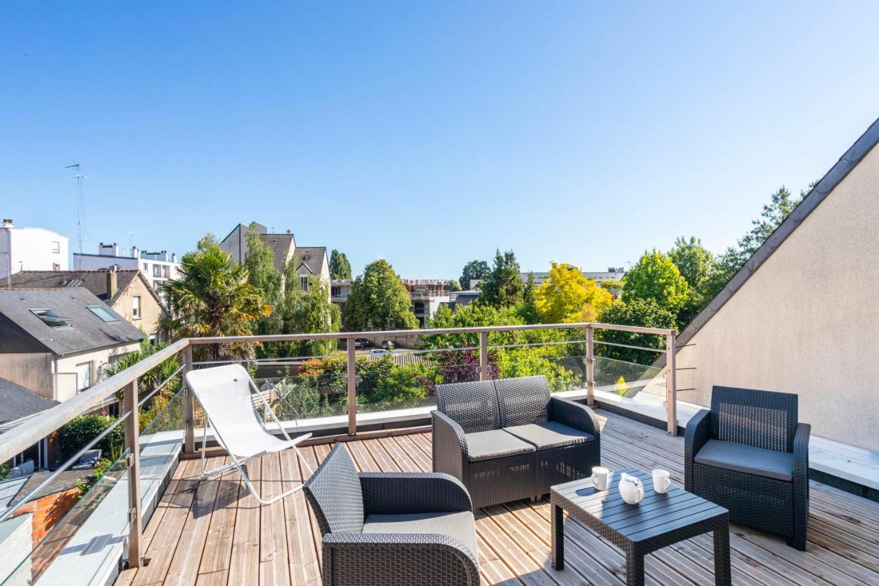 Teranga - Studio Avec Grande Terrasse Dans Rennes Ngoại thất bức ảnh